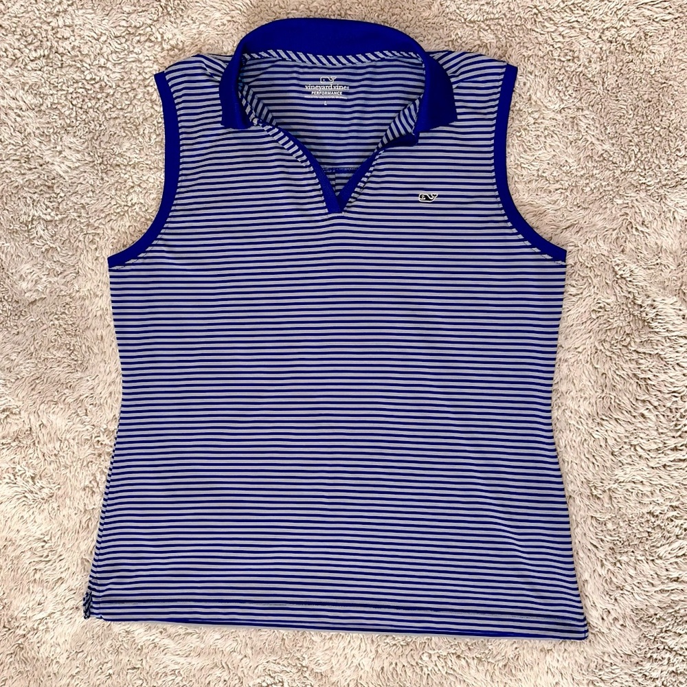 Vineyard Vines Women’s Johnny Collar Sleeveless Performance Polo - NWOT